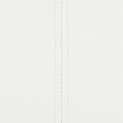 Chaises à manger cantilever lot de 4 blanc similicuir