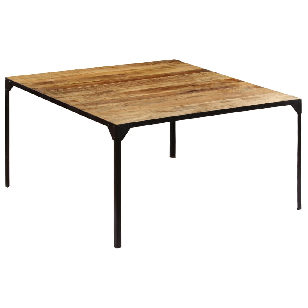 Table à manger Carrée 140x140cm Bois de manguier massif