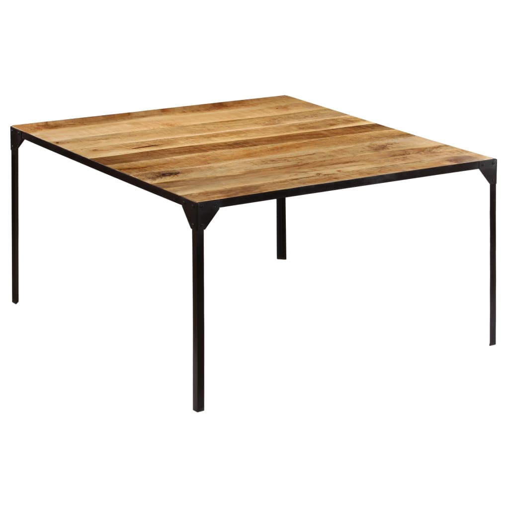Table à manger Carrée 140x140cm Bois de manguier massif