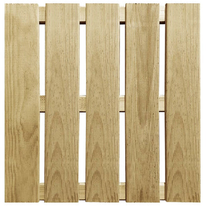 Dalles de terrasse 6 pcs 50x50 cm Bois Vert
