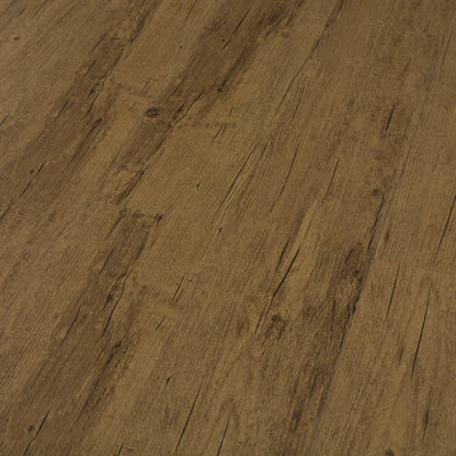 Planches de sol autoadhésives 4,46 m² 3 mm PVC Marron naturel