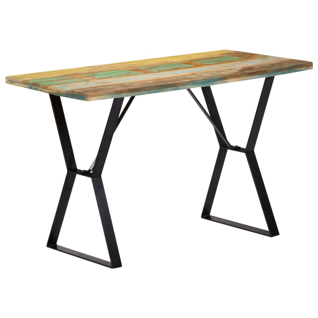 Table à manger 120cm Bois de récupération massif