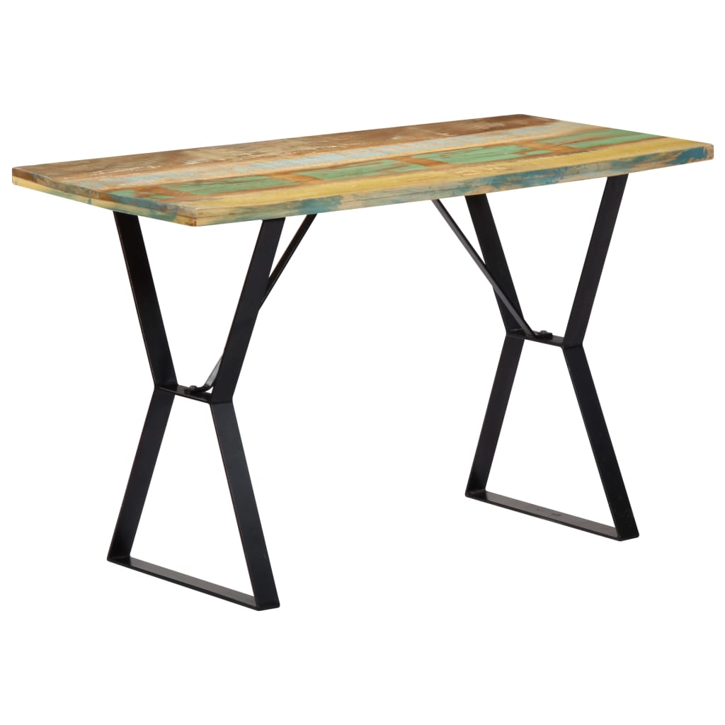 Table à manger 120cm Bois de récupération massif