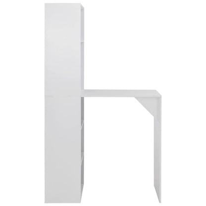 Bar table with white cabinet 115 x 59 x 200 cm
