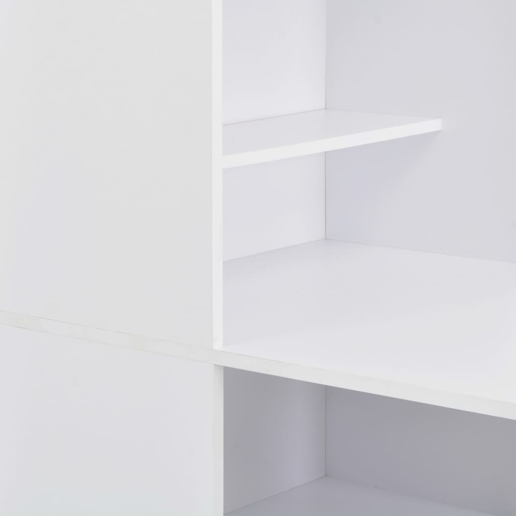 Bar table with white cabinet 115 x 59 x 200 cm