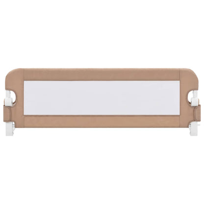 Barrière de sécurité de lit d'enfant Taupe 120x42 cm Polyester