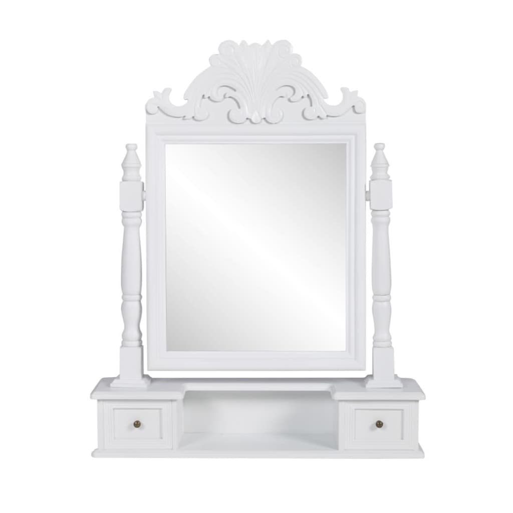 Coiffeuse avec miroir pivotant REGINA MDF