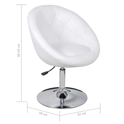 Tabouret de bar Blanc Similicuir