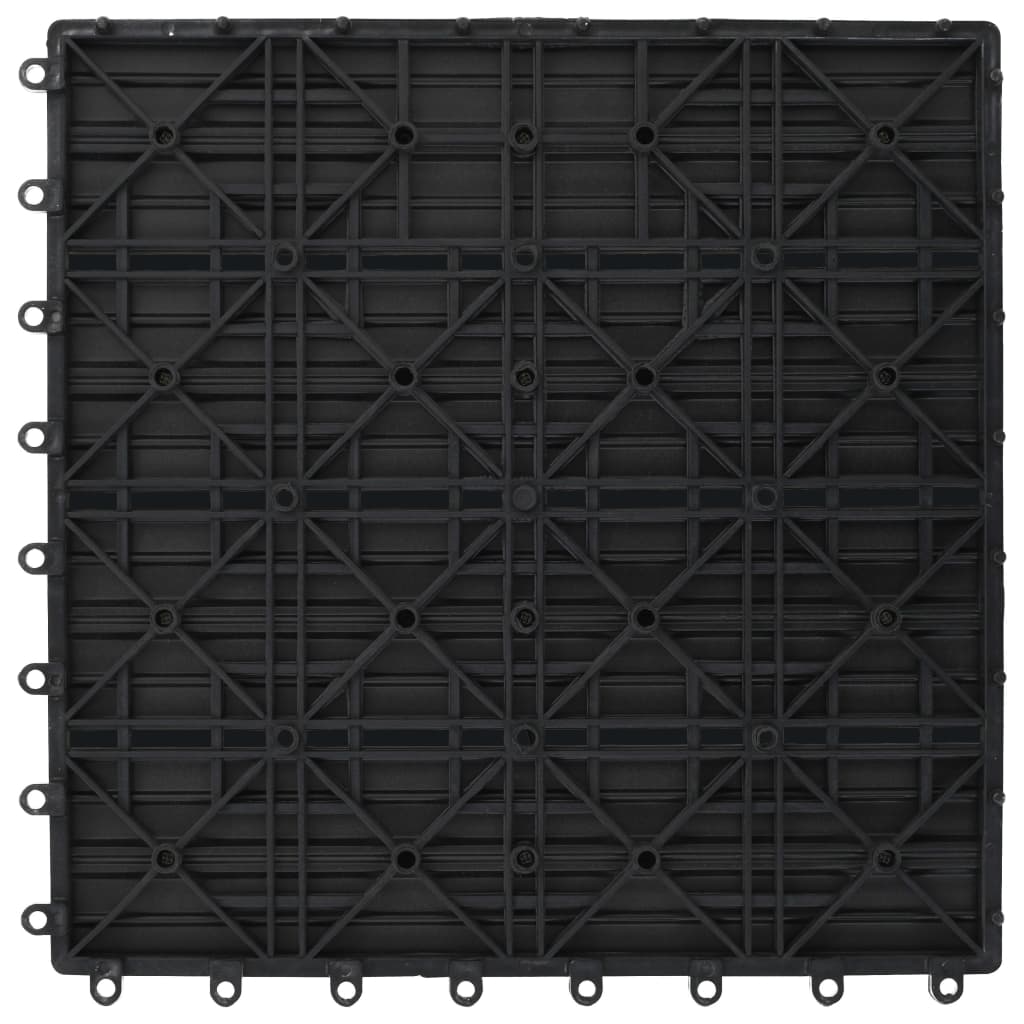 Carreaux de terrasse WPC 30x30 cm 11 pcs 1 m2 Gris