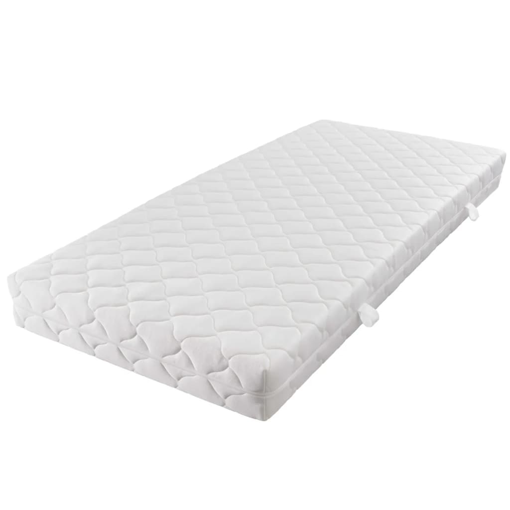 Matelas mousse déhoussable 80x200cm Epaisseur 17 cm