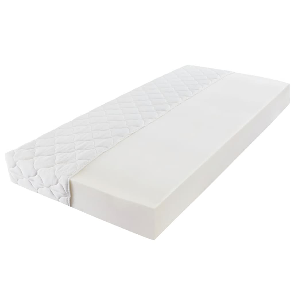 Matelas mousse déhoussable 80x200cm Epaisseur 17 cm