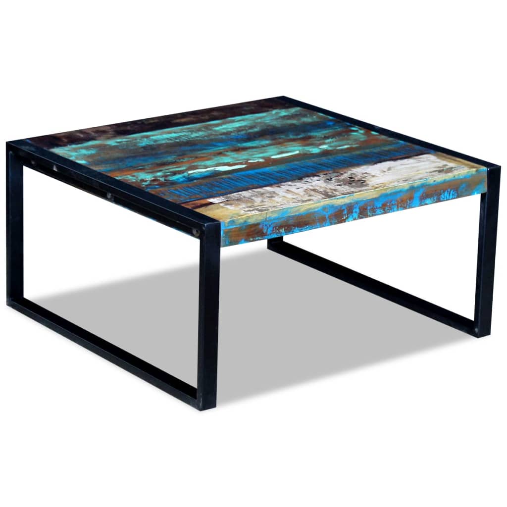 Table basse Bois de récupération massif 80cm