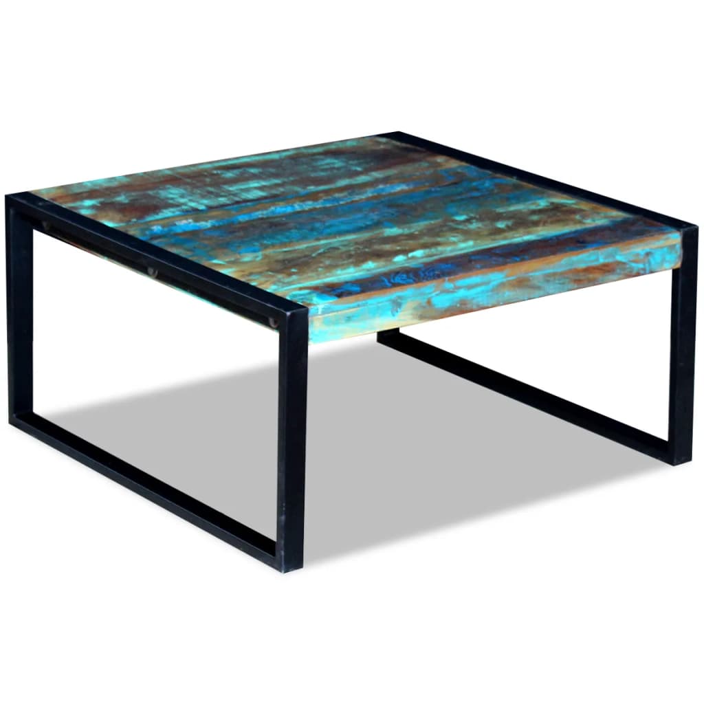 Table basse Bois de récupération massif 80cm