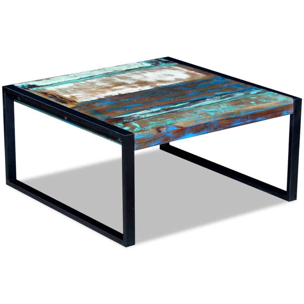Table basse Bois de récupération massif 80cm