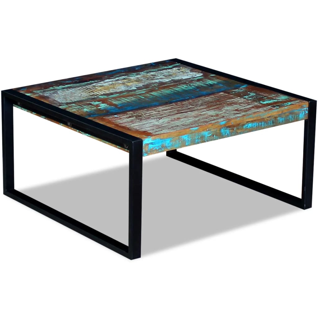 Table basse Bois de récupération massif 80cm