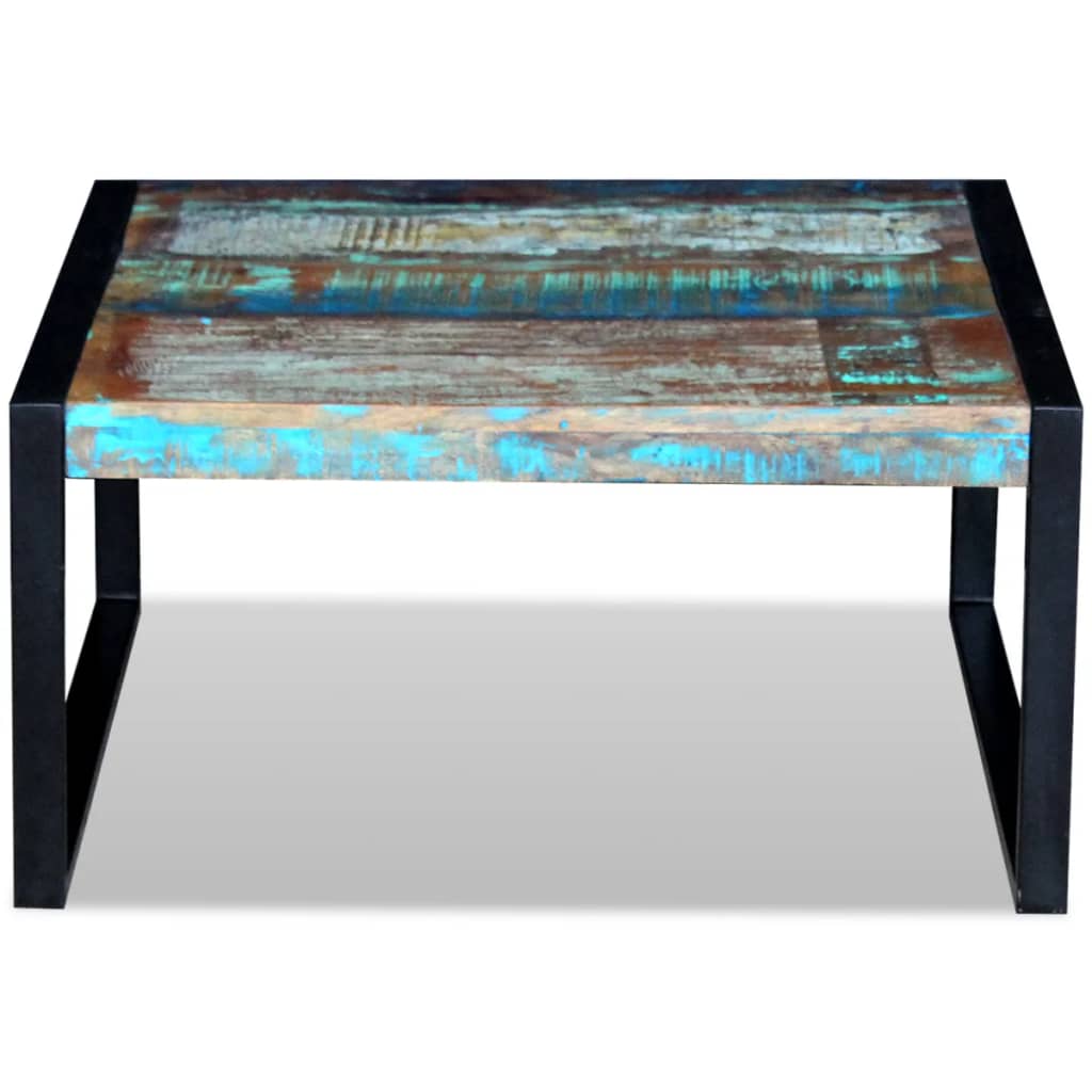 Table basse Bois de récupération massif 80cm