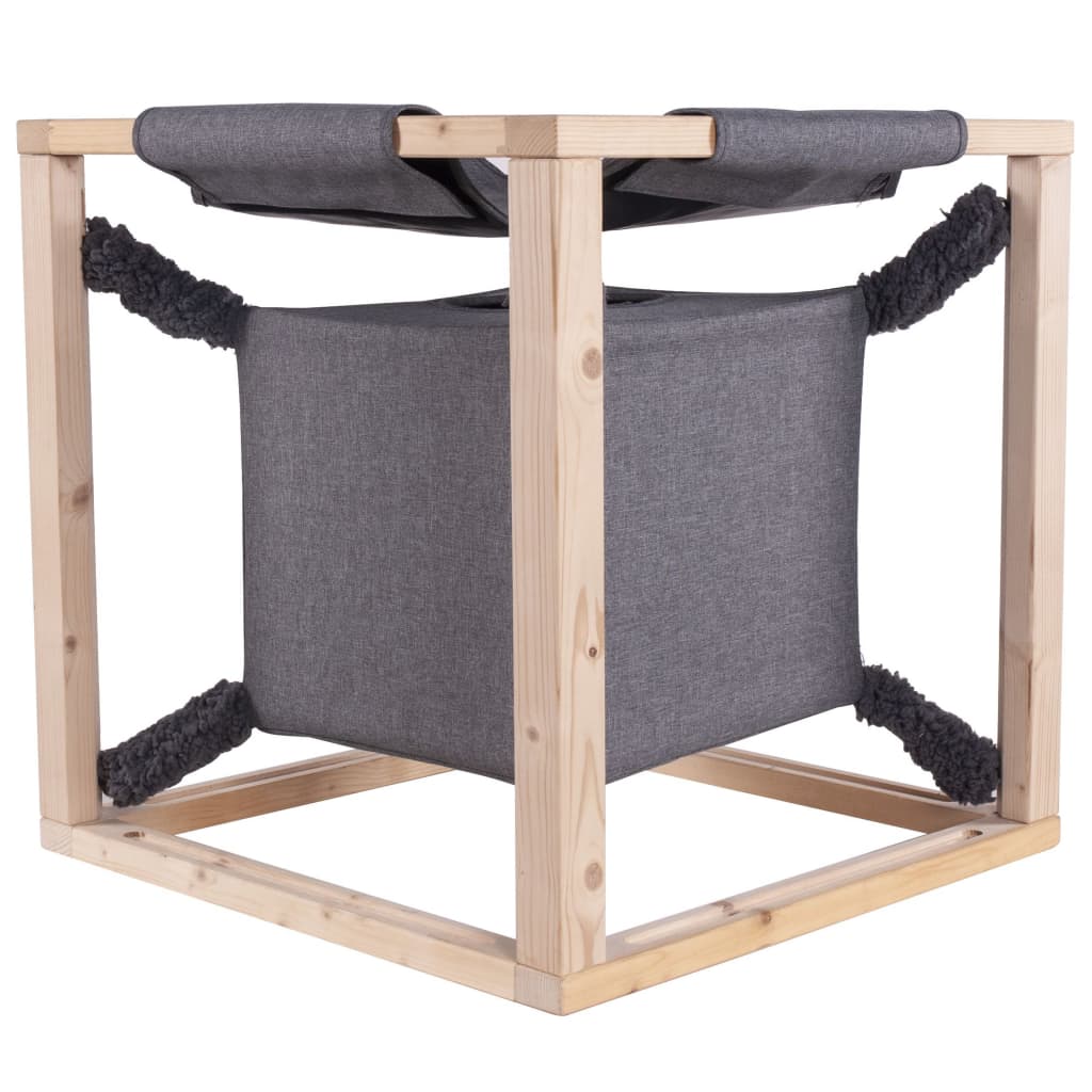 Quapas! Lit pour chats avec hamac CATCUBE bois