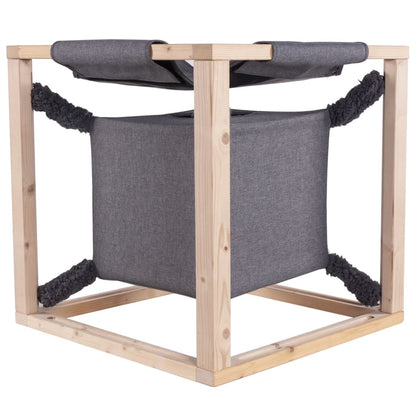 Quapas! Lit pour chats avec hamac CATCUBE bois