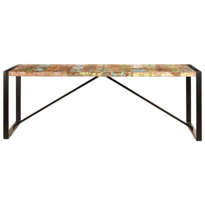 Table à dîner 220x100x75 cm Bois de récupération solide