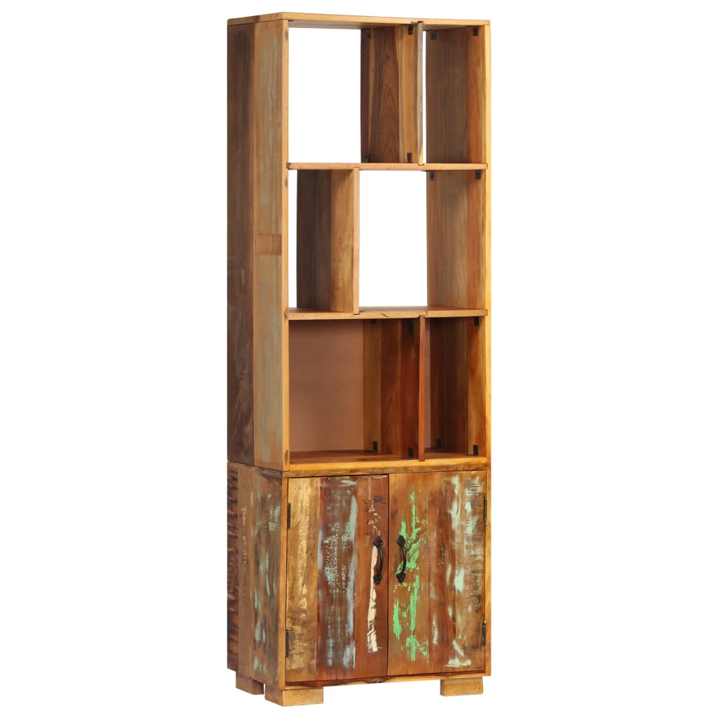 Bibliothèque 60x35x180 cm Bois de récupération INDUS
