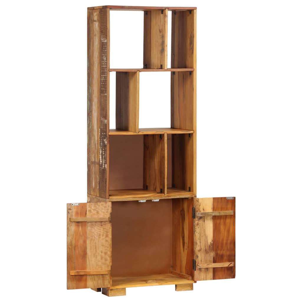 Bibliothèque 60x35x180 cm Bois de récupération INDUS