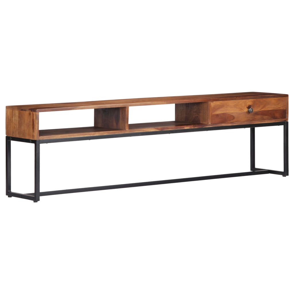 Meuble TV 160cm Bois de Sesham massif