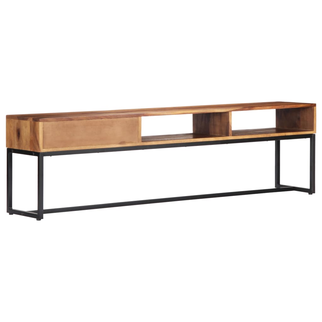 Meuble TV 160cm Bois de Sesham massif