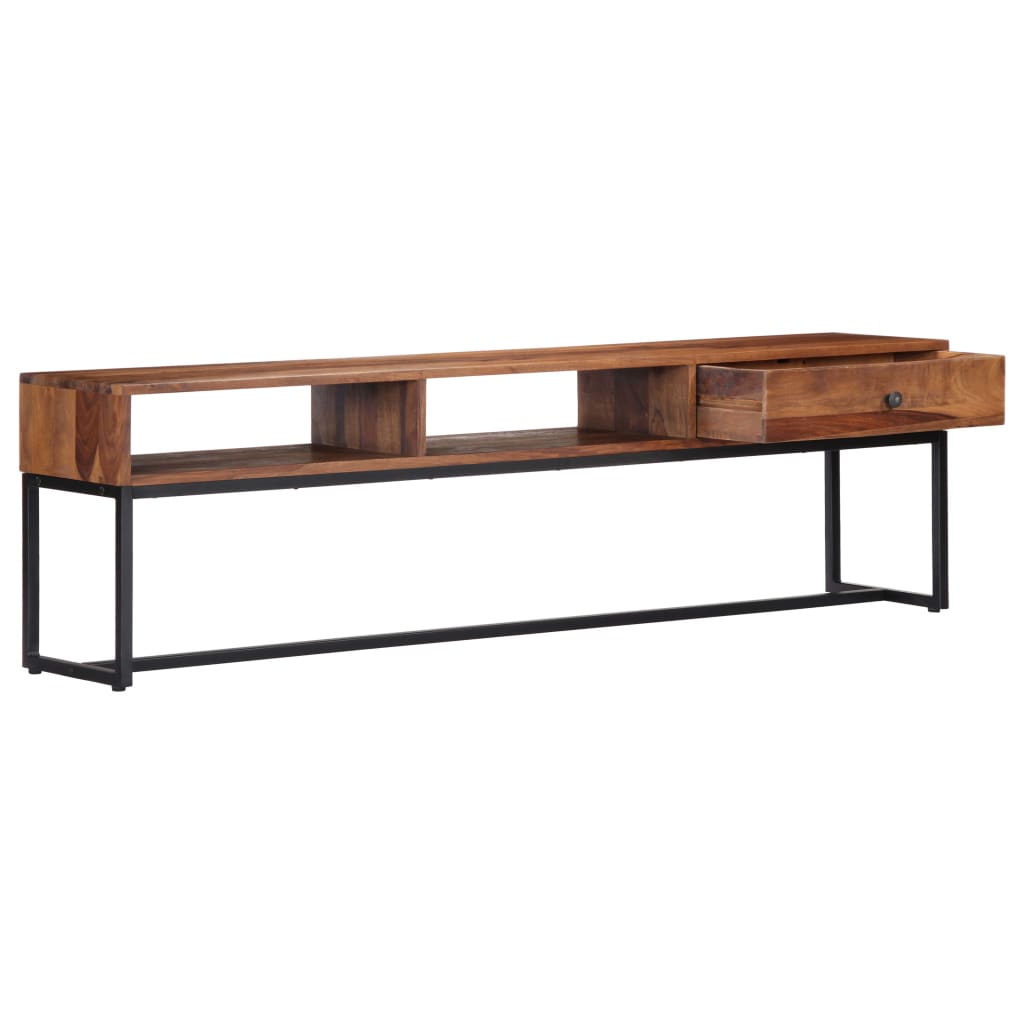 Meuble TV 160cm Bois de Sesham massif