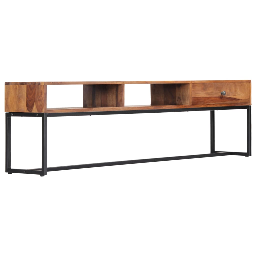 Meuble TV 160cm Bois de Sesham massif