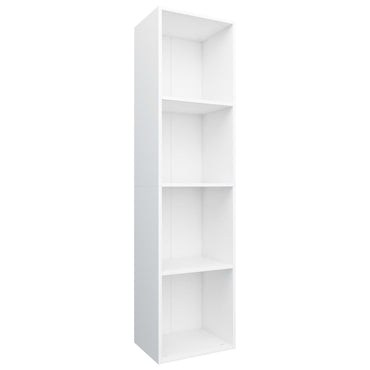 Biblioteca/cabinet TV bianco 36x30x143 cm