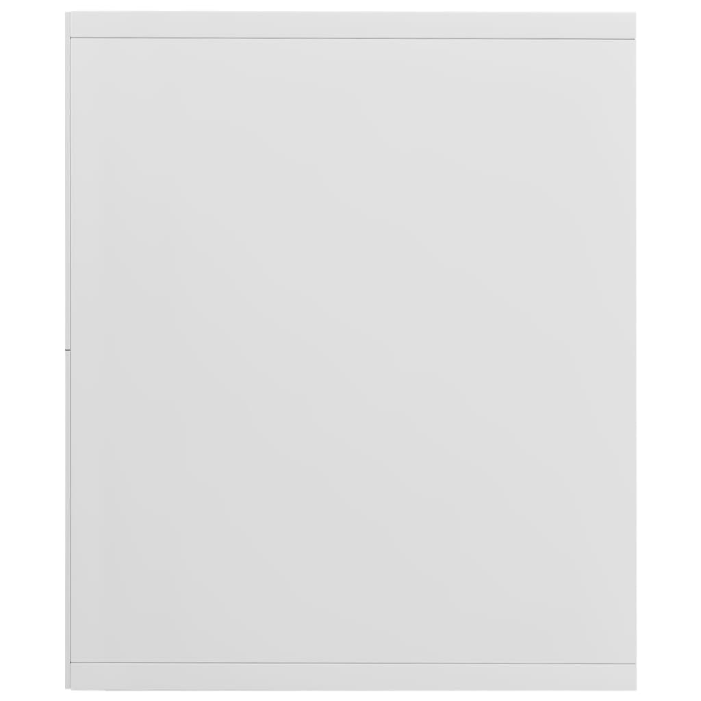Bibliothèque/Meuble TV Blanc brillant 36x30x143 cm Aggloméré