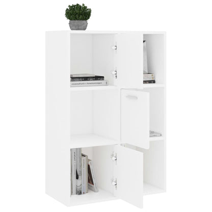 White storage cabinet