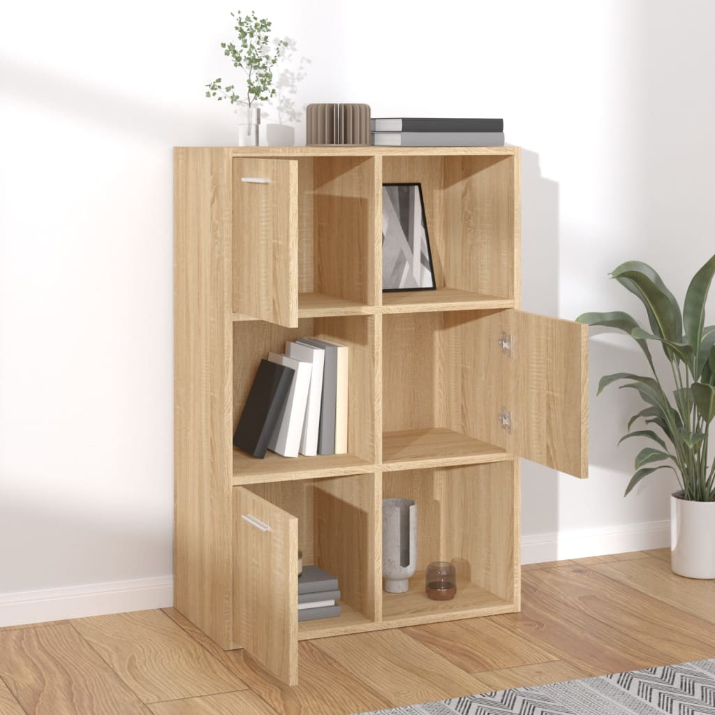 Gabinete de almacenamiento de Oak de Sonoma