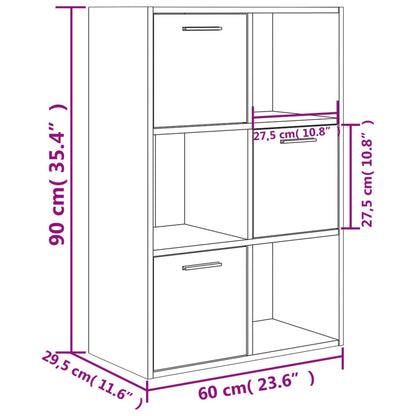 Gabinete de almacenamiento de Oak de Sonoma