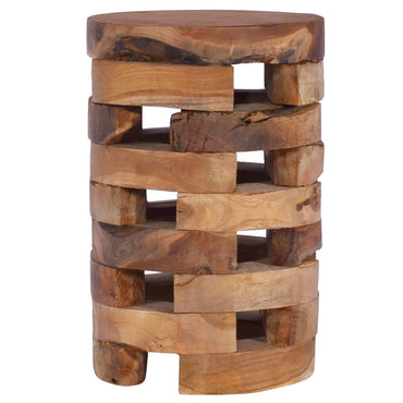 Table de chevet table d'appoint 30x30x45 cm Bois de teck massif