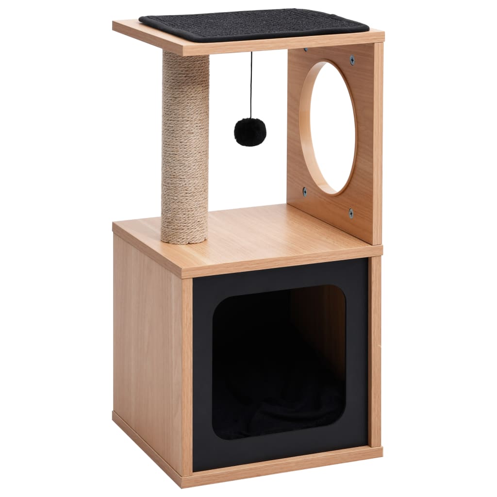 Albero di gatto con tappetino a graffio in sisal 60 cm