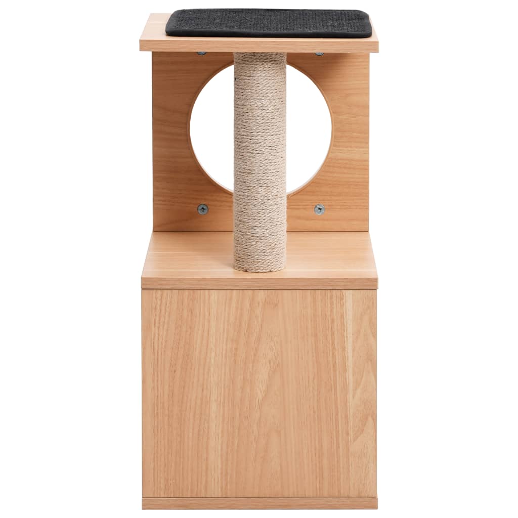 Albero di gatto con tappetino a graffio in sisal 60 cm