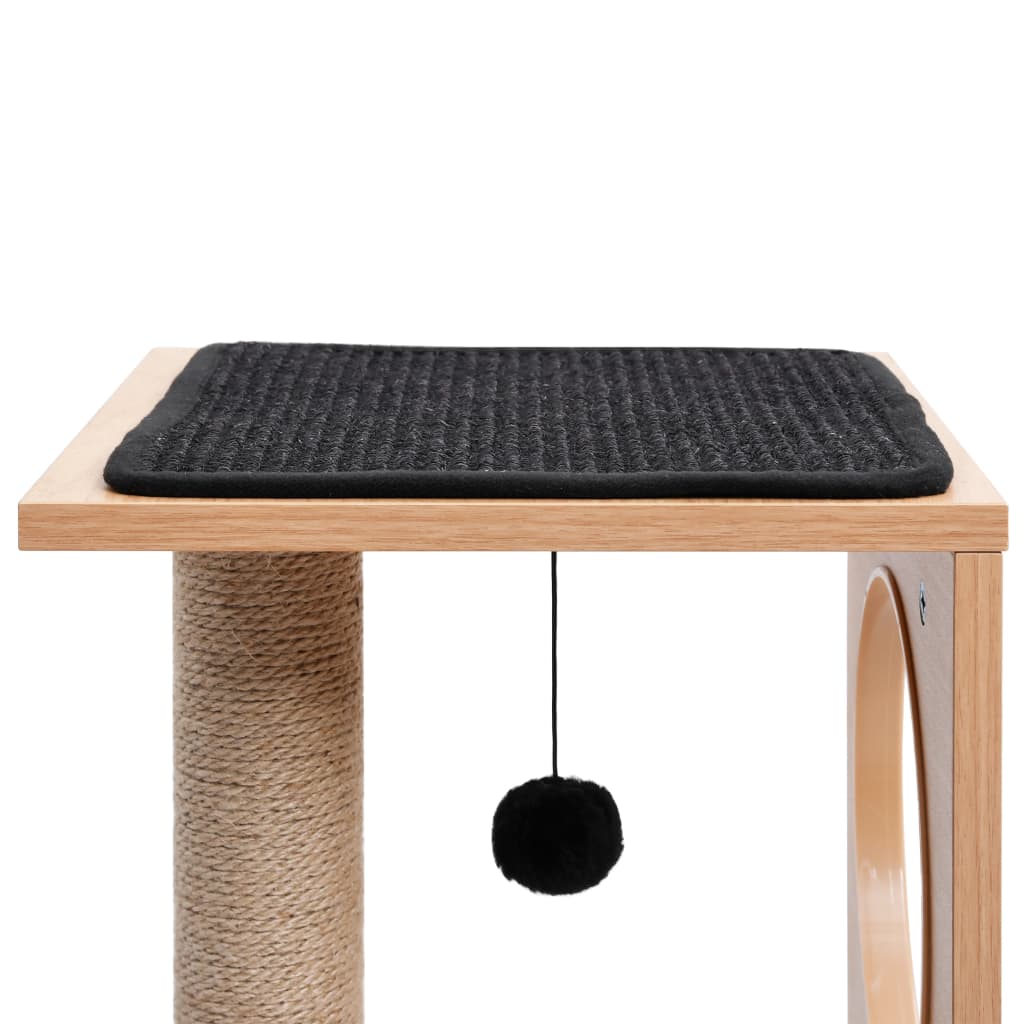 Albero di gatto con tappetino a graffio in sisal 60 cm