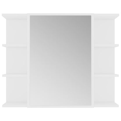 80x20.5x64 cm Agglomerate White Bagni Mirror