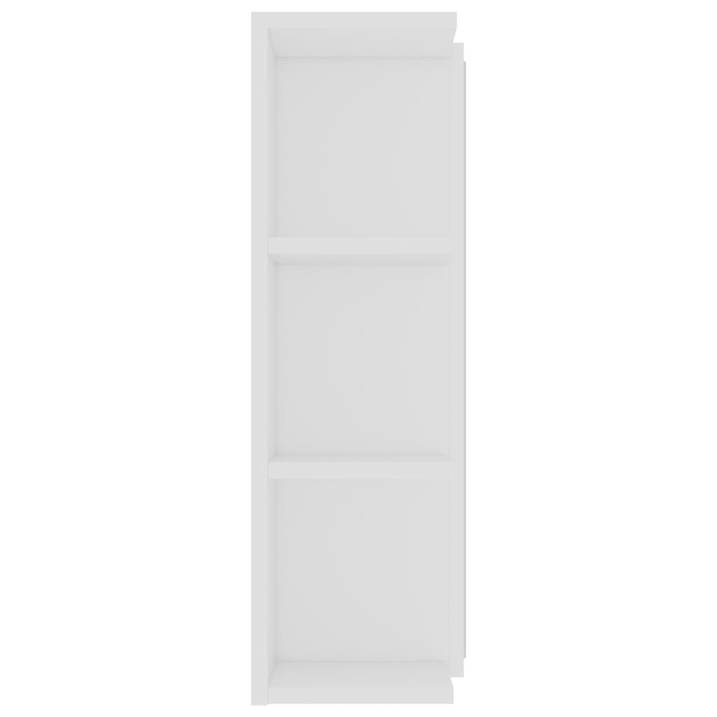 80x20.5x64 cm Agglomerate White Bagni Mirror