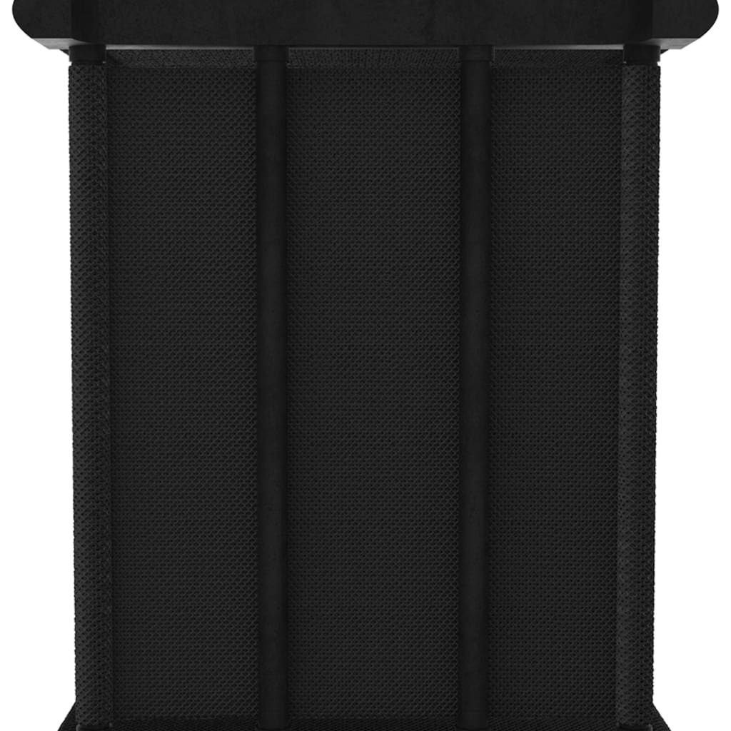 Étagère d'affichage 6 cubes Noir 103x30x72,5 cm Tissu