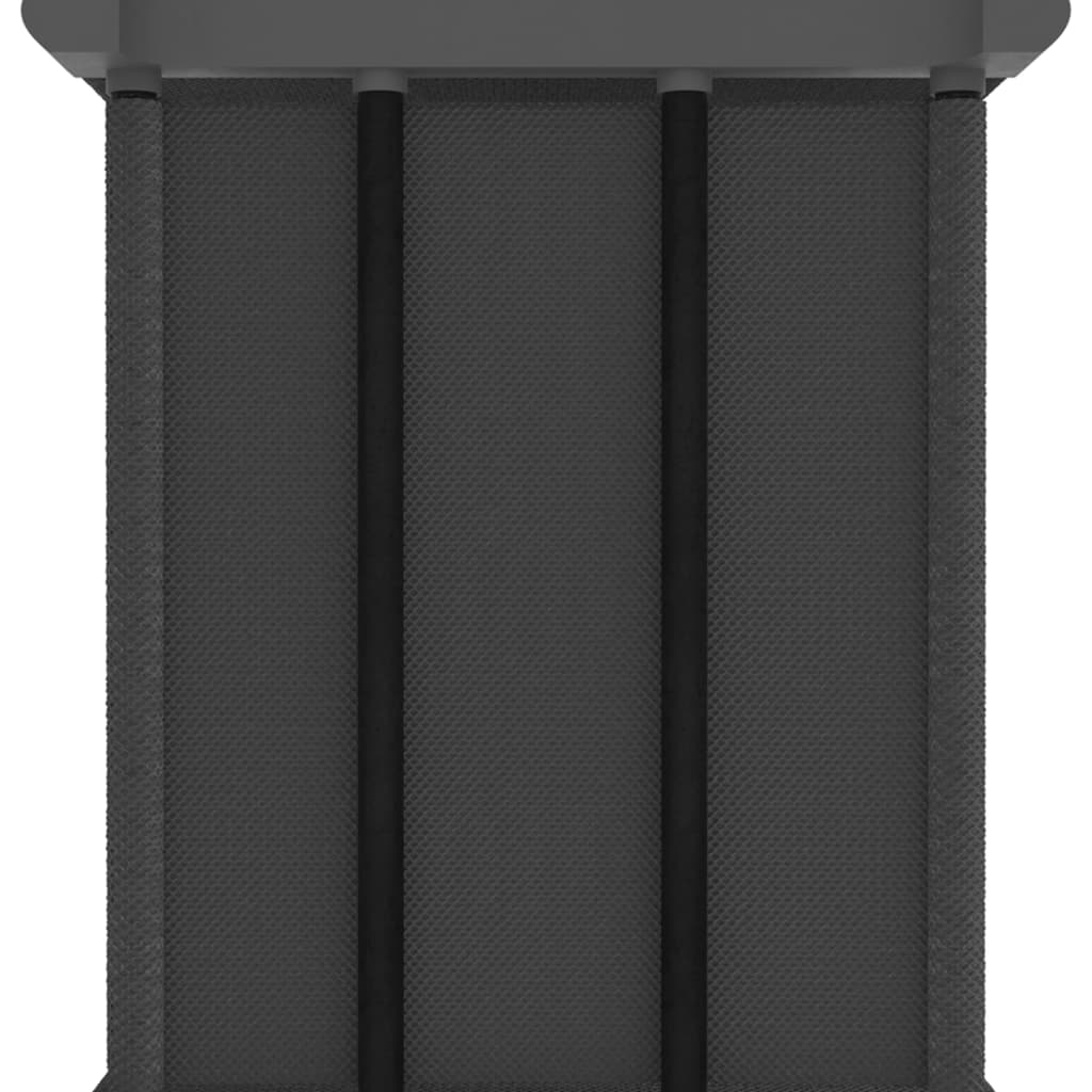 Étagère d'affichage 12 cubes Gris 103x30x141 cm Tissu