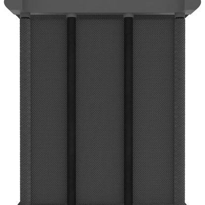 Étagère d'affichage 12 cubes Gris 103x30x141 cm Tissu