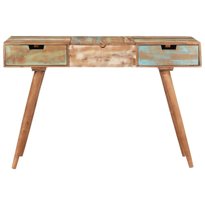 Coiffeuse avec miroir 112x45x76 cm Bois massif de récupération MONICA