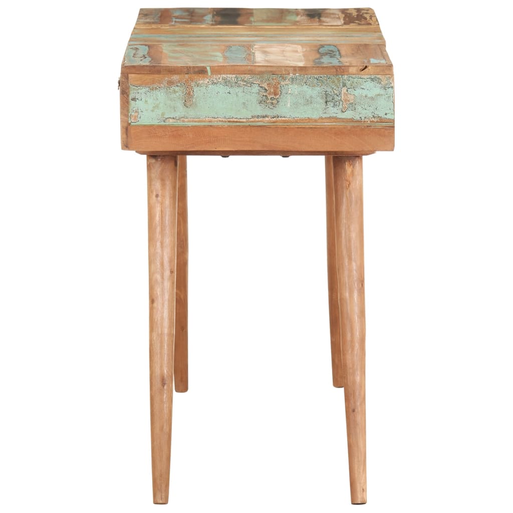 Coiffeuse avec miroir 112x45x76 cm Bois massif de récupération MONICA
