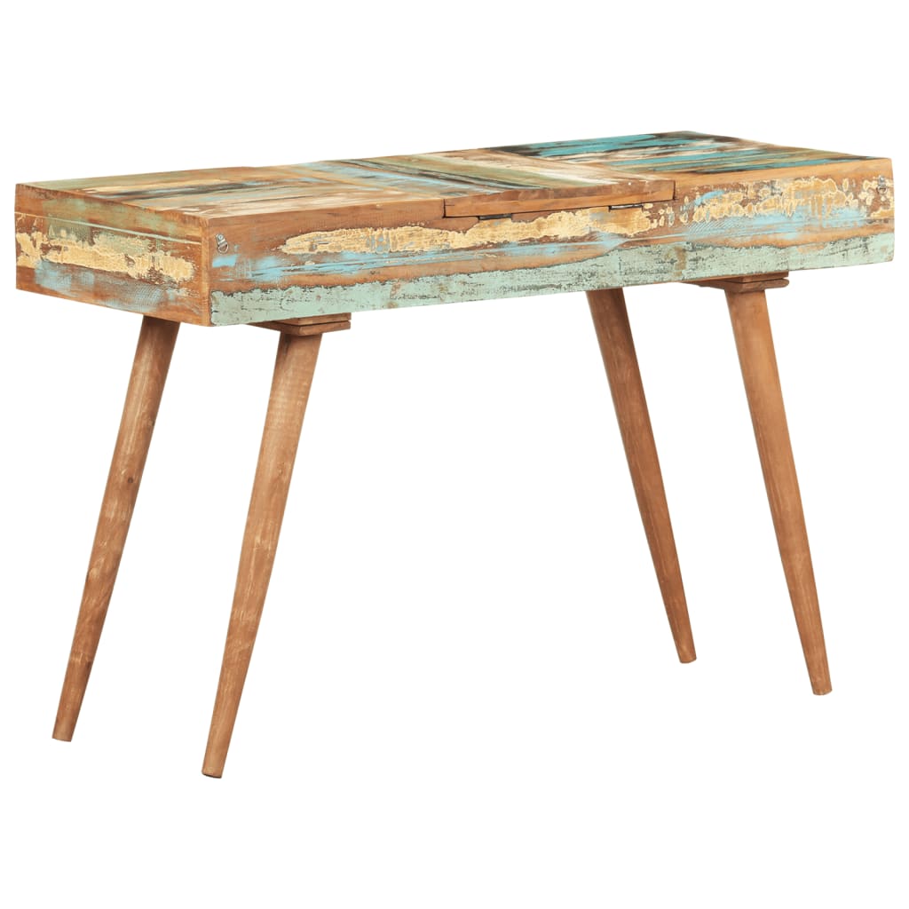 Coiffeuse avec miroir 112x45x76 cm Bois massif de récupération MONICA