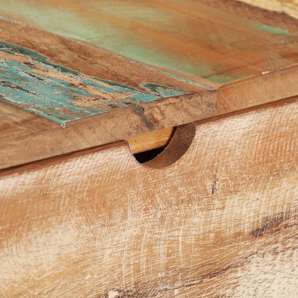 Coiffeuse avec miroir 112x45x76 cm Bois massif de récupération MONICA