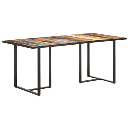 Table de salle à manger 180 cm Bois de récupération massif