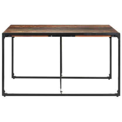Table à manger carrée 140cm Bois de récupération