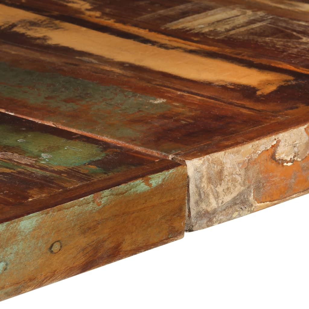 Table à manger carrée 140cm Bois de récupération